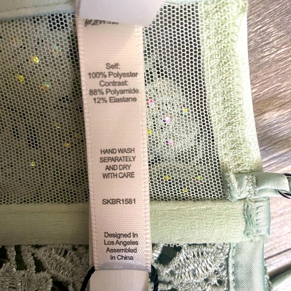 💚NWT Love and Lemons Twinkle Rose bustier💜Size XS; Sage - Picture 6 of 10